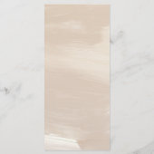 Pastel Pink Wedding Menu Menükarte (Rückseite)