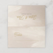 Pastel Pink Wedding Platzkarte (Außenseite Aufgefaltet)