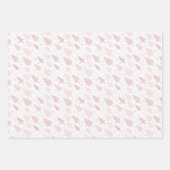 Pastel Pink Weihnachtsbaum Geschenkpapier Set (Vorderseite 3)