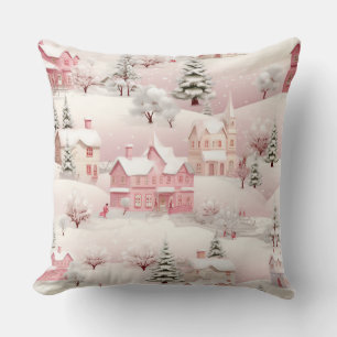 Pastel Pink Weihnachtsbaum Kissen