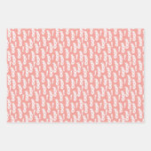 PASTEL PINK WEISS UND BLAU HALLOWEE GESCHENKPAPIER SET (Vorderseite 3)