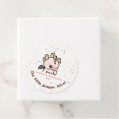 Pastel Pink Yellow Baby Dragon Danke Geschenkanhänger (Beispiel)