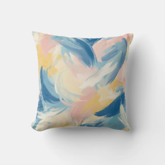 Pastel Pinselstrich Kissen