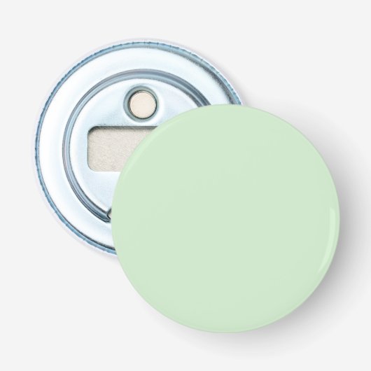 Pastel Pistachio Solid Color | Classic | elegant Flaschenöffner (Vorderseite)