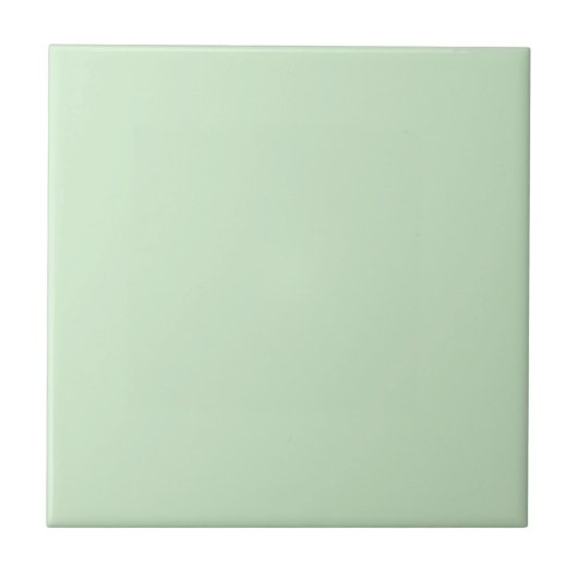 Pastel Pistachio Solid Color | Classic | elegant Fliese (Vorderseite)