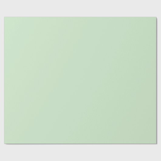 Pastel Pistachio Solid Color | Classic | elegant Geschenkpapier (Flach)