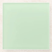 Pastel Pistachio Solid Color | Classic | elegant Glasuntersetzer (Vorderseite)