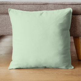 Pastel Pistachio Solid Color | Classic | elegant Kissen
