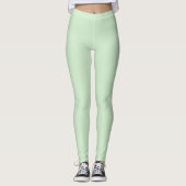Pastel Pistachio Solid Color | Classic | elegant Leggings (Vorderseite)