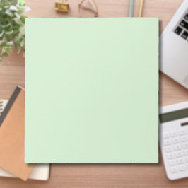 Pastel Pistachio Solid Color | Classic | elegant Notizblock