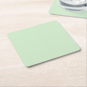 Pastel Pistachio Solid Color | Classic | elegant Rechteckiger Pappuntersetzer (angewinkelt)