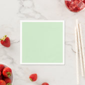 Pastel Pistachio Solid Color | Classic | elegant Serviette (Beispiel)