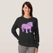 Pastel Pitbull Lila T-Shirt (Vorne ganz)