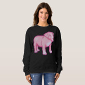 Pastel Pitbull Pink Sweatshirt (Vorne ganz)