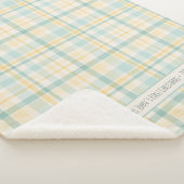 Pastel Plaid Baby's First Christmas Sherpadecke (3/4)