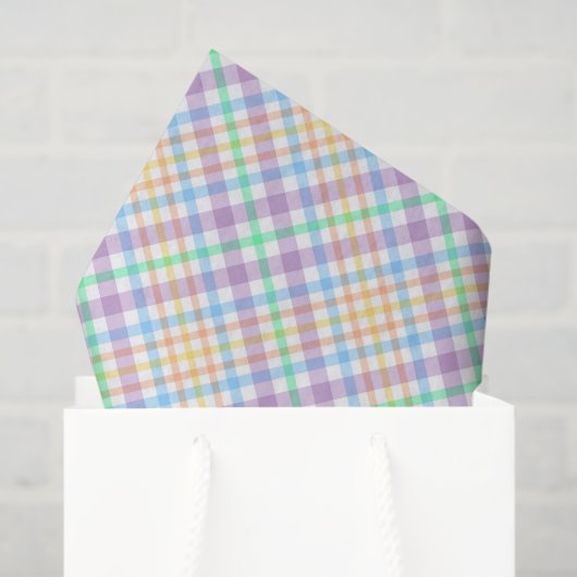 Pastel Plaid  Seidenpapier (Geschenktüte)