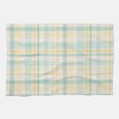Pastel Plaid - yellow teal cream Geschirrtuch (Horizontal)