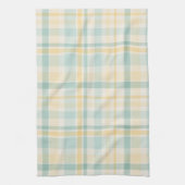 Pastel Plaid - yellow teal cream Geschirrtuch (Vertikal)