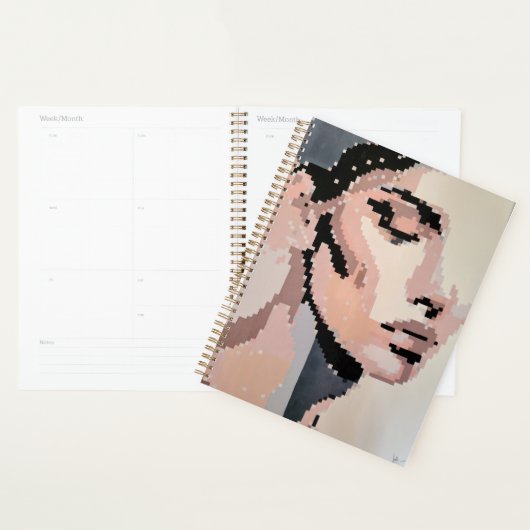 Pastel planner with soft pixel portrait planer (Anzeige)