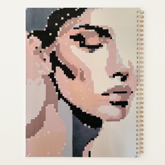 Pastel planner with soft pixel portrait planer (Rückseite)