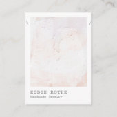 Pastel Plaster Abstrakte Necklace Display Business Visitenkarte (Vorderseite)