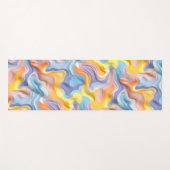 Pastel Plastic Fluid Abstract Yogamatte (Vorderseite (Horizontal))
