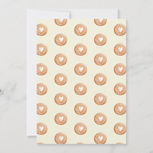 Pastel Playful Christmas Cookie Exchange Party Einladung (Rückseite)