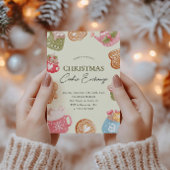 Pastel Playful Christmas Cookie Exchange Party Einladung