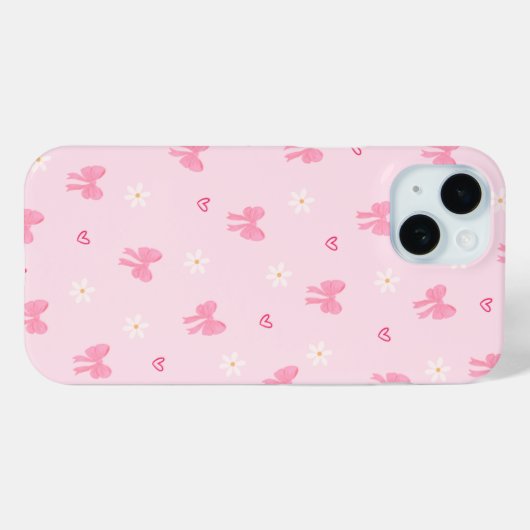 Pastel Playful Ribbon Pattern Case-Mate iPhone Hülle (Rückseite (Horizontal))