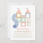 Pastel Playground Party im Park Girl Geburtstag Einladung (Vorderseite)