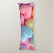 Pastel Plush Hearts Throw Kissen (Vorderseite Vertikal)