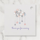 Pastel Plush Toy Personalisiert Monogram Babydusch Geschenkanhänger (Rückseite)