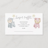 Pastel Plush Toys Diaper Raffel Ticket Begleitkarte (Vorderseite)