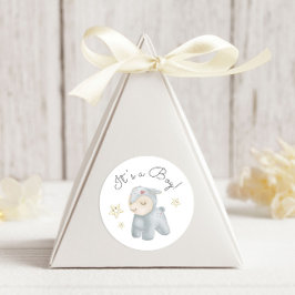 Pastel Plush Toys Es ist ein Junge Runder Aufkleber