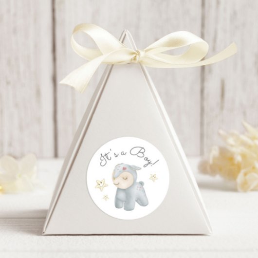 Pastel Plush Toys Es ist ein Junge Runder Aufkleber