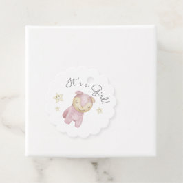 Pastel Plush Toys Kinderdusche Es ist ein Mädchen Geschenkanhänger