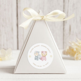 Pastel Plush Toys Kinderdusche Runder Aufkleber