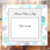 Pastel Poke A Dots Blue Window Cloning Fensteraufkleber (Blatt 2)