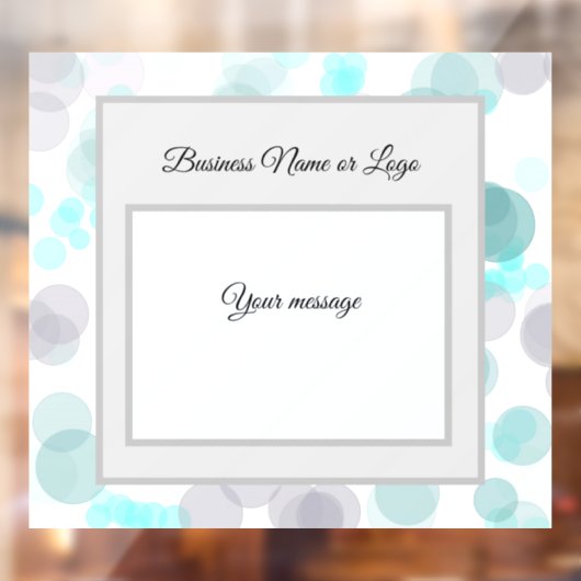 Pastel Poke A Dots Blue Window Cloning Fensteraufkleber (Blatt 2)