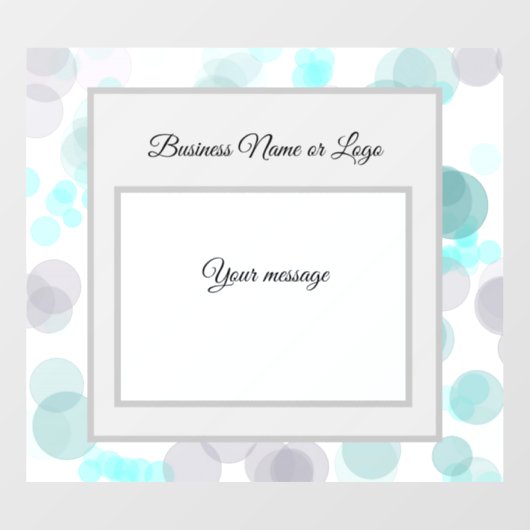 Pastel Poke A Dots Blue Window Cloning Fensteraufkleber (Blatt)