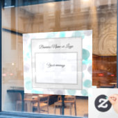 Pastel Poke A Dots Blue Window Cloning Fensteraufkleber (Café-Fenster)