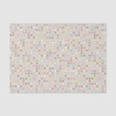Pastel Polka Dot Babydusche Seidenpapier (Vorderseite)