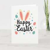 Pastel Polka Dot Easter Card Karte (Vorderseite)