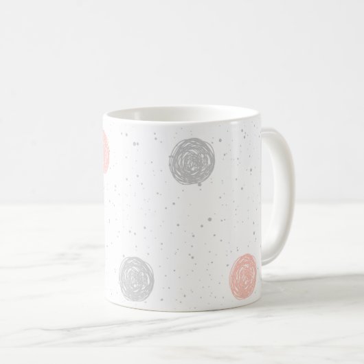 Pastel Polka Dot Kaffeetasse (VorderseiteRechts)