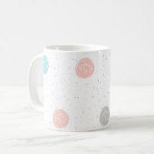 Pastel Polka Dot Kaffeetasse (Vorderseite Links)