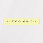 Pastel Polka Dot Kids Name Label Etiketten (Design 1)