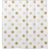 Pastel Polka Dot Pattern Duschvorhang (Vorderseite)