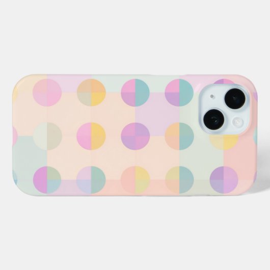 Pastel Polka Dot Phone Case (Rückseite (Horizontal))