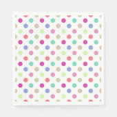 Pastel Polka Dot Serviette (Vorderseite)