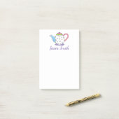 Pastel Polka Dot Teapot Tee Party Gift Post Post-it Klebezettel (Auf Schreibtisch)